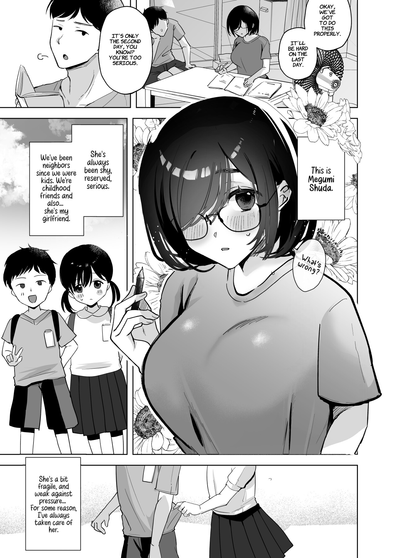 Hentai Manga Comic-My Plain Girlfriend Is That Guy's Personal Fucktoy For The Summer Break-Read-2